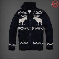 heren abercrombie and fitch truien knop henley tee moose pattern donkerblauw Echt Facebook zvtly612